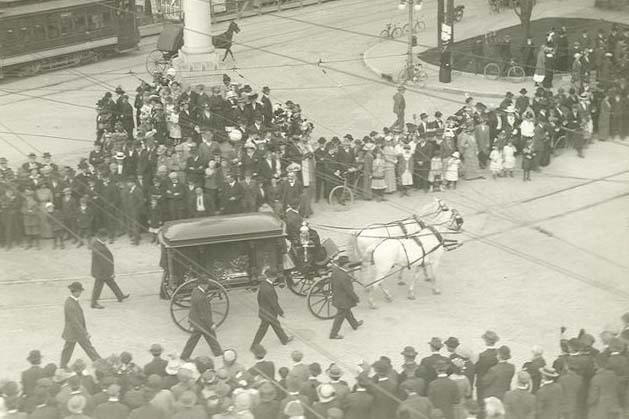 C.W. Post Funeral Procession